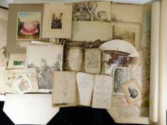 A quantity of photographs, booklets, two war offic