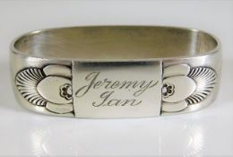 A Georg Jensen silver napkin ring 38.3g