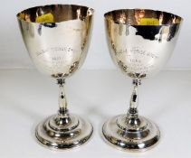 Two 19thC. Bombay Horse Show 1891 & 1894 trophy wi