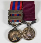 A miniature Burma war medal set with two clasps 18