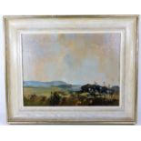 A 20thC. framed landscape oil on canvas signed by
