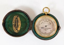 A Victorian Negretti & Zambra pocket barometer