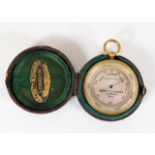 A Victorian Negretti & Zambra pocket barometer