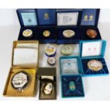 A collection of eleven enamels including Halcyon Days Bilston & Battersea, Cutty Sark as well as lim