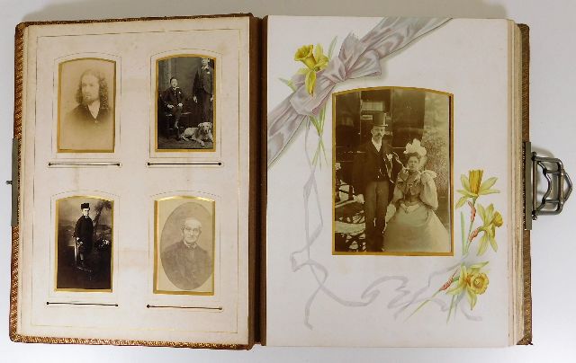 A Victorian family photograph album