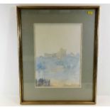 A framed John Miller (1931-2002) watercolour "Wind