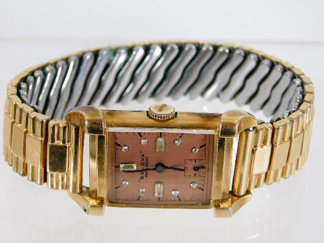 A vintage Bulova wrist watch