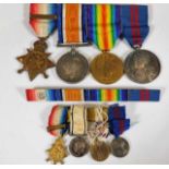 A WW1 medal set with Delhi Durbar medal awarded to