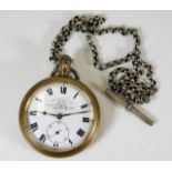 A Thomas Russell & Son pocket watch with white met