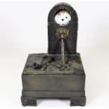 A 19thC. French bronze automaton waterfall clock a