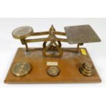A set of post office scales