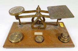 A set of post office scales