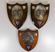 Three early 20thC. sporting plaques including the