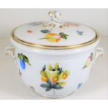 A Herend porcelain floral ice bucket, very small c