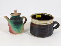 Two pieces of Mary Rich studio pottery