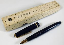 A Parker Slimfold Duofold fountain pen boxed