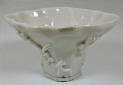 A 16th/17thC. Ming period Chinese white porcelain