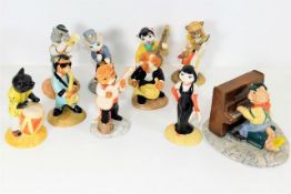 A Beswick pottery cat band group