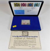 A cased silver proof jubilee first day cover