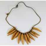 A 19thC. Oceanic tribal art necklace 2.75in