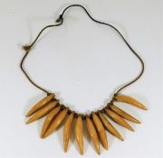 A 19thC. Oceanic tribal art necklace 2.75in