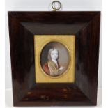 Mounted in rosewood & gilt frame, an early 19thC.