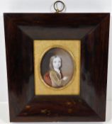 Mounted in rosewood & gilt frame, an early 19thC.