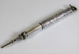 A S. Mordan & Co. Silver self propelling pencil 28