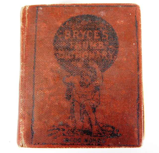 A miniature Bryce's thumb dictionary 55mm x 45mm