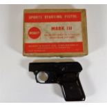 A boxed Webley & Scott Mark III bakelite handle st