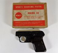 A boxed Webley & Scott Mark III bakelite handle st