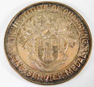 A silver Institute of Quarrying Long Service Medal