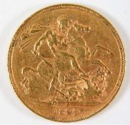 A Victorian 1899 full gold sovereign