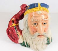 A Royal Doulton Merlin D7117 character jug 7.5in t