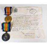A WW1 medal set awarded to 25770 Pte. P.P. Bradfor