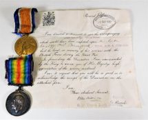 A WW1 medal set awarded to 25770 Pte. P.P. Bradfor