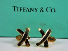 A pair of Tiffany & Co. 18ct gold gents cufflinks