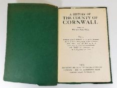 Book: The History of Cornwall 1924 part five edite