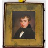 A small c.1800 watercolour miniature of young gent