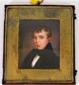 A small c.1800 watercolour miniature of young gent