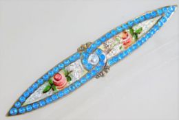 A Chester silver Charles Horner enamelled brooch