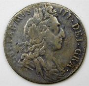 William III 1697 sixpence 20.25mm