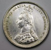 An 1888 Victoria shilling of high grade with some