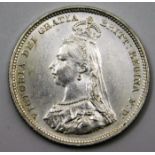 An 1888 Victoria shilling of high grade with some