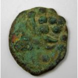 A Celtic style stater coin 30BC 18.25in