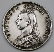 A Victorian half crown 1887 32mm 14.1g