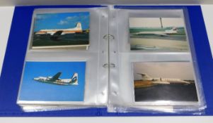 A postcard album depicting aircraft, approx. 84