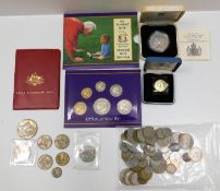 A Royal Australian Mint coin set & other coinage,