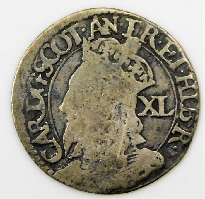 A 17thC. Scotland Charles I forty pence piece 20.2