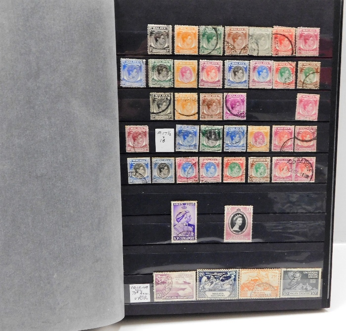 A large British Commonwealth stamp album